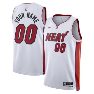 Classico Carino Eccezionale Miami Heat Nike Unisex Swingman Custom Jersey White Association Edition  per la Gara Importante