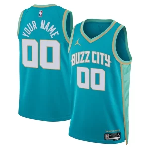 Meraviglioso Attraente Charlotte Hornets Jordan Brand Unisex 2023/24 Custom Swingman Jersey Teal City Edition  per la Gara Importante