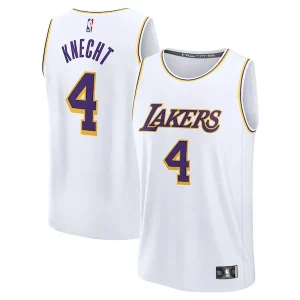 Cool Dalton Knecht Los Angeles Lakers Fast Break Replica Player Jersey Association Edition White  per la Gara Importante