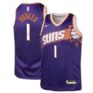 Raffinato Resistente Attraente Devin Booker Phoenix Suns Nike Youth Swingman Jersey Icon Edition Purple  per la Gara Importante