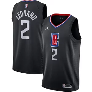 Delizioso Gorgeous Fantastico Kawhi Leonard LA Clippers Jordan Brand 2020/21 Swingman Jersey Statement Edition Black  per la Gara Importante