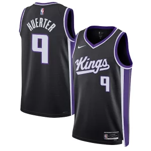 Sofisticato Kevin Huerter Sacramento Kings Nike Unisex Swingman Jersey Icon Edition Black  per la Gara Importante
