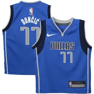 Splendido Gorgeous Lussuoso Luka Dončić Dallas Mavericks Nike Preschool Swingman Player Jersey Icon Edition Blue  per la Gara Importante