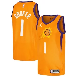 Classico Splendido Meraviglioso Devin Booker Phoenix Suns Jordan Brand Swingman Player Jersey Statement Edition Orange  per la Gara Importante