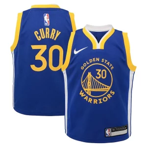 Gorgeous Prestigioso Elegante Stephen Curry Golden State Warriors Nike Preschool Dri FIT Swingman Player Jersey Icon Edition Royal  per la Gara Importante