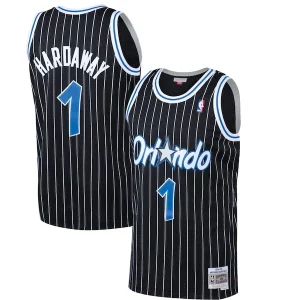 Accattivante Penny Hardaway Orlando Magic Hardwood Classics Swingman Jersey Black  per la Gara Importante