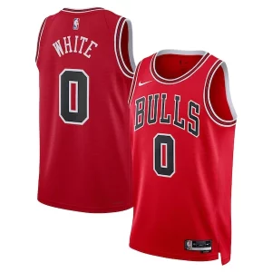Raffinato Classico Coby White Chicago Bulls Nike Unisex Swingman Jersey Icon Edition Red  per la Gara Importante
