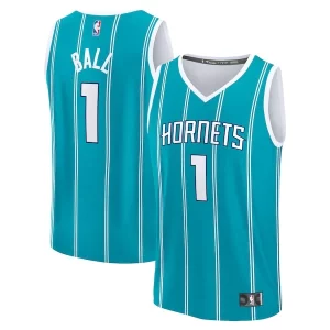 Trendy Comodo Moderno LaMelo Ball Charlotte Hornets Youth Fast Break Replica Player Jersey Icon Edition Teal  per la Gara Importante