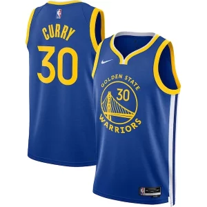 Moderno Stupendo Stephen Curry Golden State Warriors Nike Unisex Swingman Jersey Icon Edition Royal/White  per la Gara Importante