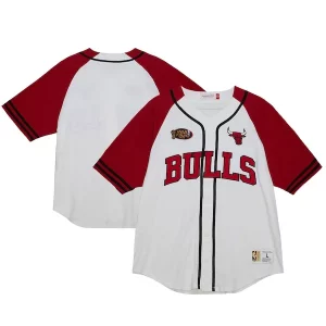 Meraviglioso Bellissimo Chicago Bulls Practice Day Baseball Jersey White  per la Gara Importante