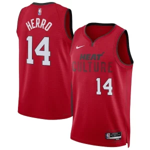 Fascinante Tyler Herro Miami Heat Nike Unisex 2024/25 Swingman Player Jersey City Edition Red  per la Gara Importante