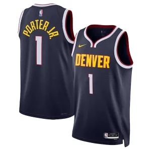 Trendy Michael Porter Jr. Denver Nuggets Nike Unisex Swingman Jersey Icon Edition Navy  per la Gara Importante