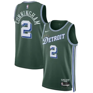 Prestigioso Moderno Cade Cunningham Detroit Pistons Nike Unisex 2022/23 Swingman Jersey City Edition Green  per la Gara Importante