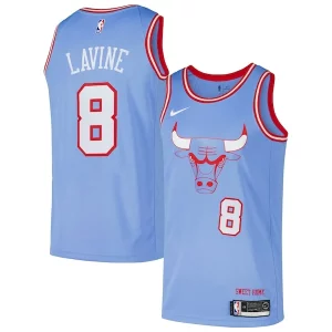 Robusto Fantastico Zach LaVine Chicago Bulls Nike Swingman Player Jersey City Edition Blue  per la Gara Importante