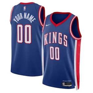 Fascinante Sacramento Kings Nike Unisex 2024/25 Custom Swingman Jersey City Edition Blue  per la Gara Importante