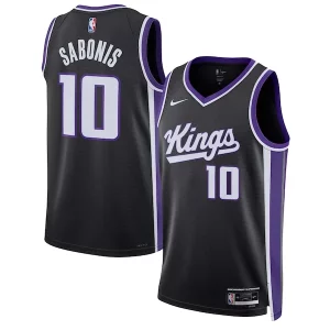 Eccezionale Domantas Sabonis Sacramento Kings Nike Unisex Swingman Jersey Icon Edition Black  per la Gara Importante