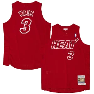 Ottimo Classico Trendy Dwyane Wade Miami Heat 2012 Authentic Player Jersey Scarlet  per la Gara Importante