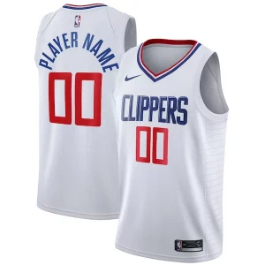 Eccezionale Gorgeous LA Clippers Nike 2020/21 Swingman Custom Jersey Association Edition White  per la Gara Importante