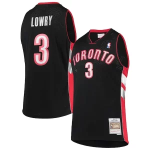 Incantevole Eccezionale Kyle Lowry Toronto Raptors 2001/02 Hardwood Classics Swingman Jersey Black  per la Gara Importante