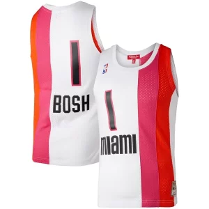 Attraente Raffinato Chris Bosh Miami Heat Women's Hardwood Classics 2011/12 Swingman Jersey White  per la Gara Importante