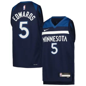 Incantevole Anthony Edwards Minnesota Timberwolves Nike Youth Swingman Jersey Icon Edition Navy  per la Gara Importante