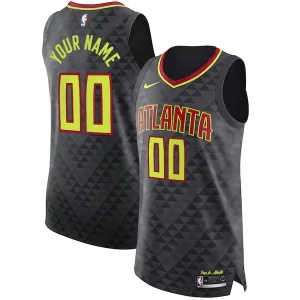 Ottimo Trendy Lussuoso Atlanta Hawks Nike Authentic Custom Jersey Black Icon Edition  per la Gara Importante