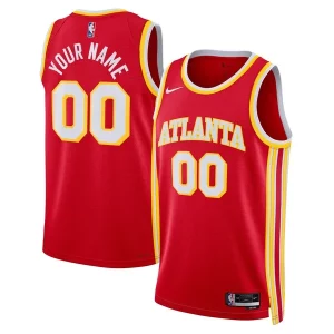 Elegante Atlanta Hawks Nike Unisex Swingman Custom Jersey Red Icon Edition  per la Gara Importante