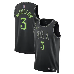 Duraturo CJ McCollum New Orleans Pelicans Nike Unisex 2023/24 Swingman Jersey Black City Edition  per la Gara Importante