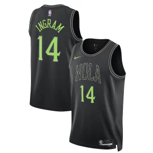 Raffinato Brandon Ingram New Orleans Pelicans Nike Unisex 2023/24 Swingman Jersey Black City Edition  per la Gara Importante