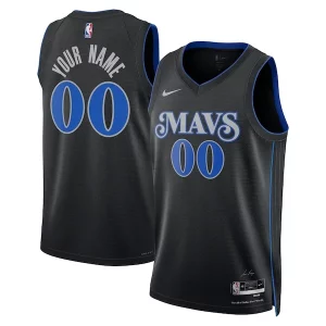 Delizioso Dallas Mavericks Nike Unisex 2023/24 Custom Swingman Jersey Black City Edition  per la Gara Importante