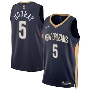 Pratico Dejounte Murray New Orleans Pelicans Nike Unisex 2024 Offseason Addition Nike Swingman Jersey Navy  per la Gara Importante