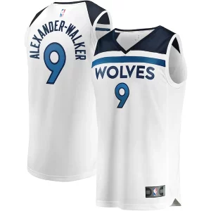 Classico Trendy Nickeil Alexander Walker Minnesota Timberwolves Youth Fast Break Replica Player Jersey Association Edition White  per la Gara Importante
