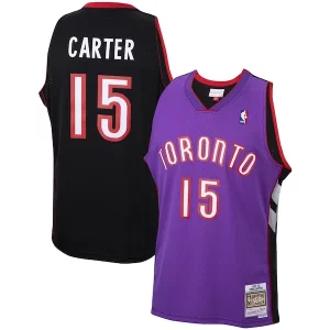 Robusto Duraturo Moderno Vince Carter Toronto Raptors 1999/00 Hardwood Classics Swingman Jersey Purple/White  per la Gara Importante