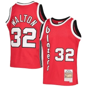 Pratico Bill Walton Portland Trail Blazers Youth 1976/77 Hardwood Classics Swingman Jersey Black  per la Gara Importante