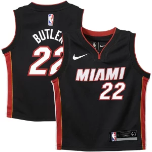 Classico Jimmy Butler Miami Heat Nike Preschool Swingman Player Jersey Icon Edition Black  per la Gara Importante