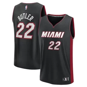 Cool Attraente Jimmy Butler Miami Heat Youth Fast Break Replica Player Jersey Icon Edition Black  per la Gara Importante