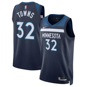Carino Trendy Karl Anthony Towns Minnesota Timberwolves Nike Unisex Swingman Jersey Icon Edition Navy  per la Gara Importante