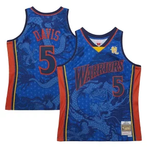 Delizioso Classico Robusto Baron Davis Golden State Warriors 2006/07 Hardwood Classics Asian Heritage 6.0 Swingman Throwback Player Jersey Royal  per la Gara Importante