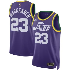 Carino Lauri Markkanen Utah Jazz Nike Unisex 2023/24 Swingman Replica Jersey Classic Edition Purple  per la Gara Importante