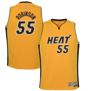 Accattivante Duraturo Lussuoso Duncan Robinson Miami Heat Nike Youth 2020/21 Swingman Player Jersey Trophy Gold Earned Edition  per la Gara Importante