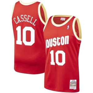 Moderno Meraviglioso Sam Cassell Houston Rockets 1993/94 Hardwood Classics Swingman Jersey Red  per la Gara Importante