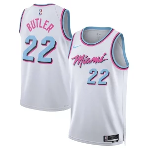 Cool Ottimo Splendido Jimmy Butler Miami Heat Nike Unisex 2024/25 Swingman Player Jersey City Edition White  per la Gara Importante