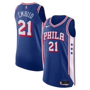 Meraviglioso Prestigioso Magnifico Joel Embiid Philadelphia 76ers Nike Authentic Jersey Association Edition Royal  per la Gara Importante