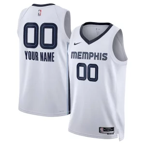 Classico Memphis Grizzlies Nike Unisex Swingman Custom Jersey White Association Edition  per la Gara Importante