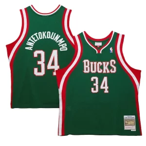 Raffinato Giannis Antetokounmpo Milwaukee Bucks 2013/14 Hardwood Classics Swingman Jersey Hunter Green  per la Gara Importante