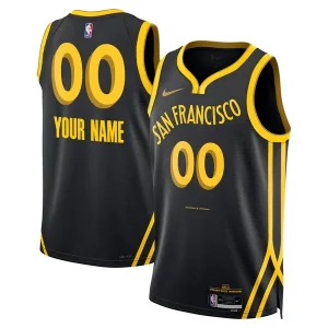 Elegante Carino Golden State Warriors Nike Unisex 2023/24 Custom Swingman Jersey Black City Edition  per la Gara Importante