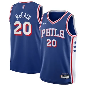 Attraente Lussuoso Jared McCain Philadelphia 76ers Nike Youth Swingman Jersey Icon Edition Royal  per la Gara Importante