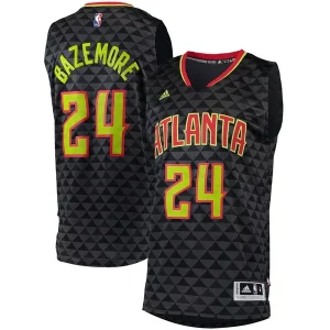 Resistente Kent Bazemore Atlanta Hawks adidas Swingman Jersey Charcoal  per la Gara Importante