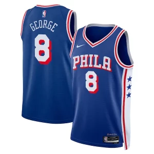 Cool Resistente Eccezionale Paul George Philadelphia 76ers Nike Unisex 2024 Offseason Addition Nike Swingman Jersey Royal  per la Gara Importante