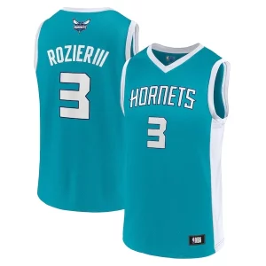 Fascinante Trendy Men's Terry Rozier Teal Charlotte Hornets Player Jersey  per la Gara Importante